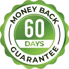 Gluco6 60-day money-back guarantee badge